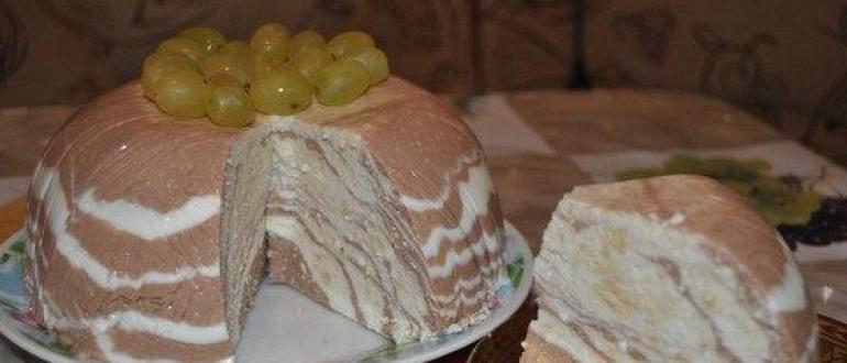 Рай для сладкоежек: воздушный торт из печенья и творога без выпечки Торт без выпечки с творожным кремом